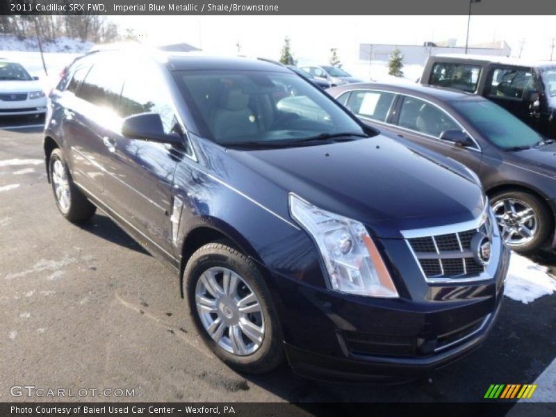 Imperial Blue Metallic / Shale/Brownstone 2011 Cadillac SRX FWD