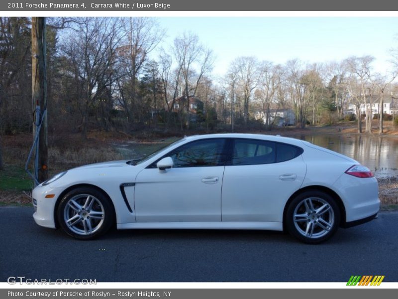 Carrara White / Luxor Beige 2011 Porsche Panamera 4