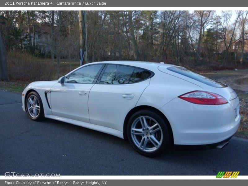 Carrara White / Luxor Beige 2011 Porsche Panamera 4