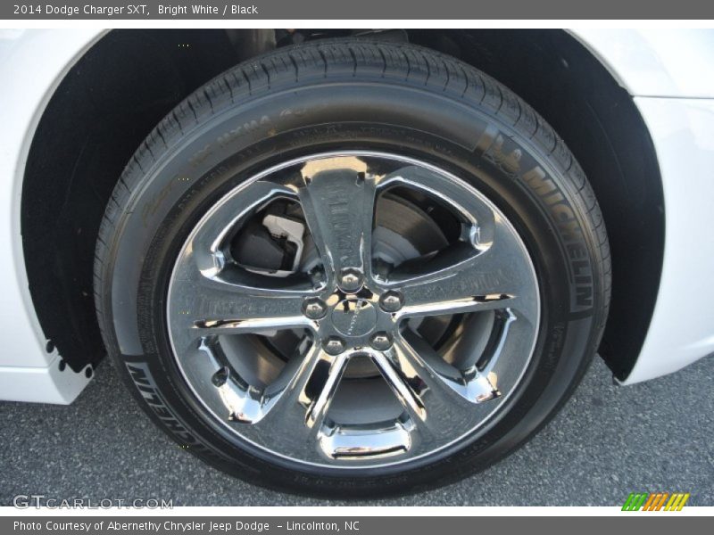 Bright White / Black 2014 Dodge Charger SXT