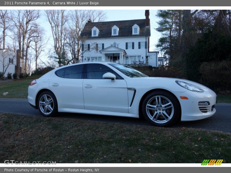 Carrara White / Luxor Beige 2011 Porsche Panamera 4