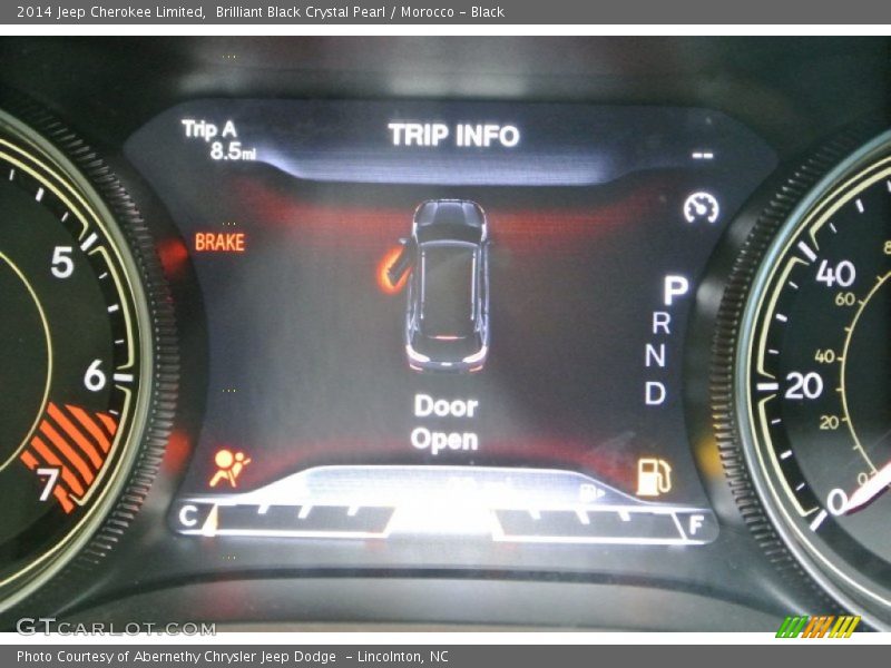 Brilliant Black Crystal Pearl / Morocco - Black 2014 Jeep Cherokee Limited