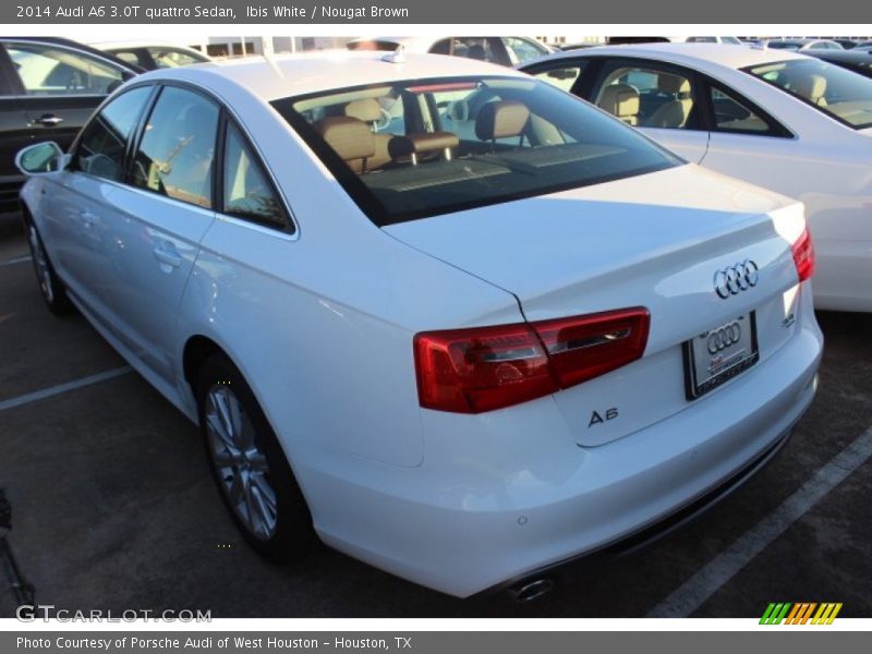 Ibis White / Nougat Brown 2014 Audi A6 3.0T quattro Sedan