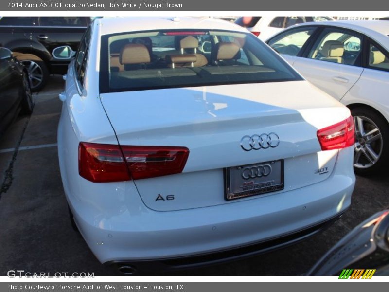 Ibis White / Nougat Brown 2014 Audi A6 3.0T quattro Sedan