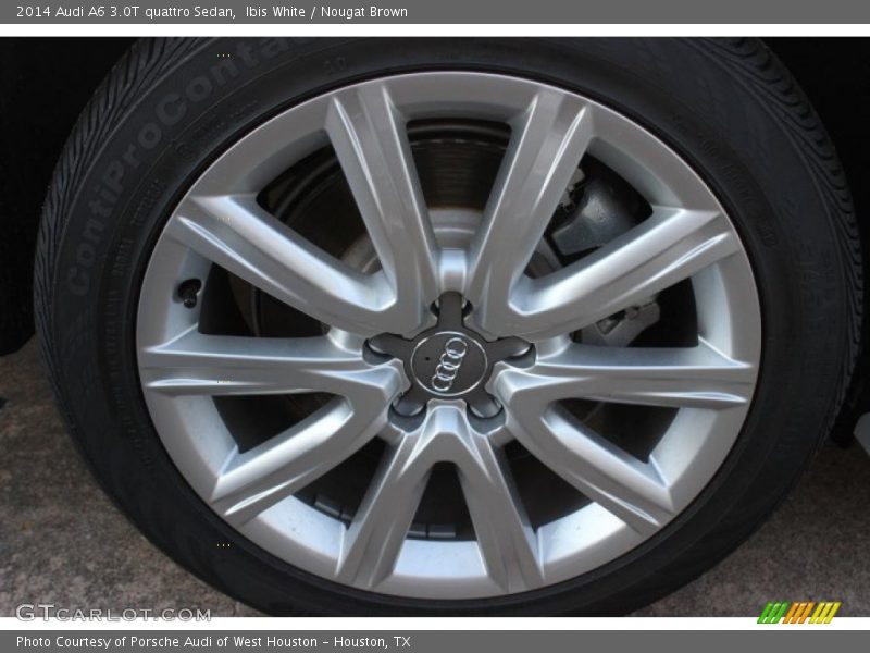 Ibis White / Nougat Brown 2014 Audi A6 3.0T quattro Sedan