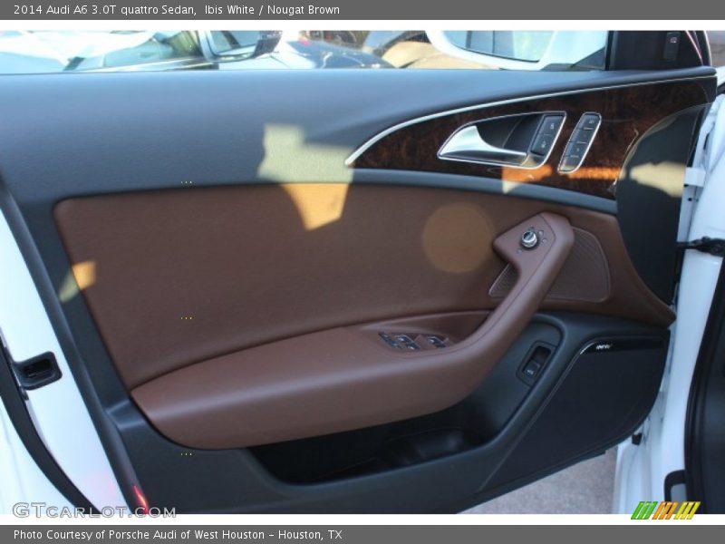 Ibis White / Nougat Brown 2014 Audi A6 3.0T quattro Sedan