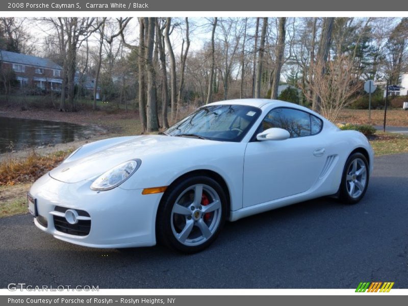 Carrara White / Black 2008 Porsche Cayman S