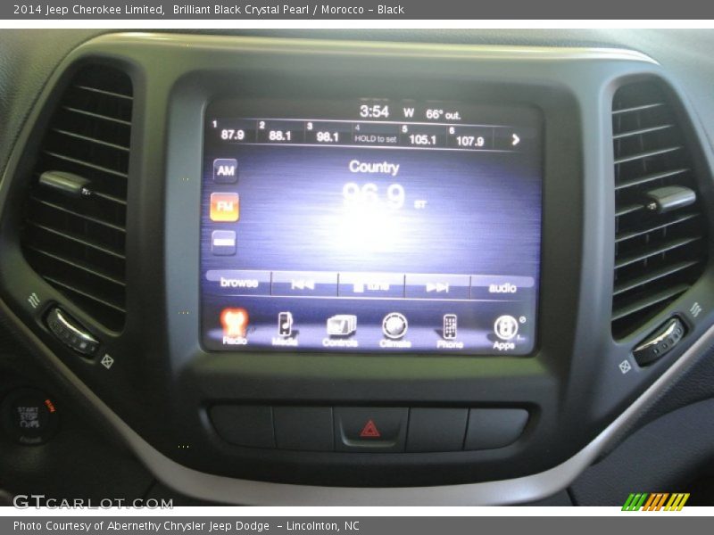Brilliant Black Crystal Pearl / Morocco - Black 2014 Jeep Cherokee Limited