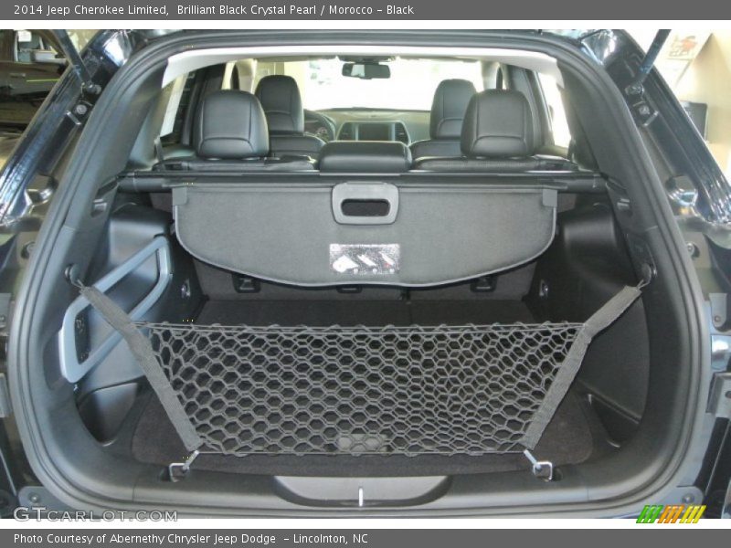 Brilliant Black Crystal Pearl / Morocco - Black 2014 Jeep Cherokee Limited