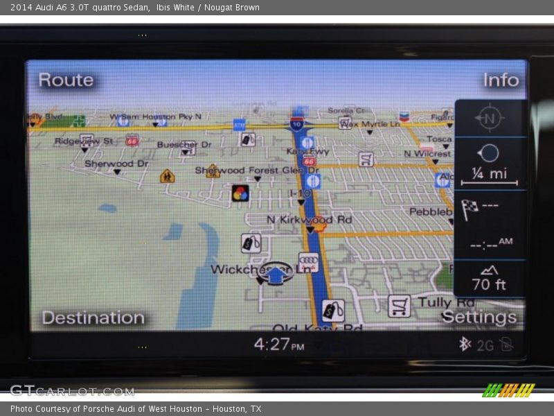 Ibis White / Nougat Brown 2014 Audi A6 3.0T quattro Sedan