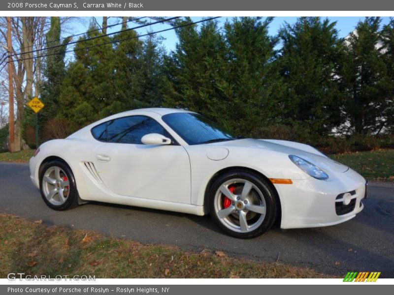 Carrara White / Black 2008 Porsche Cayman S