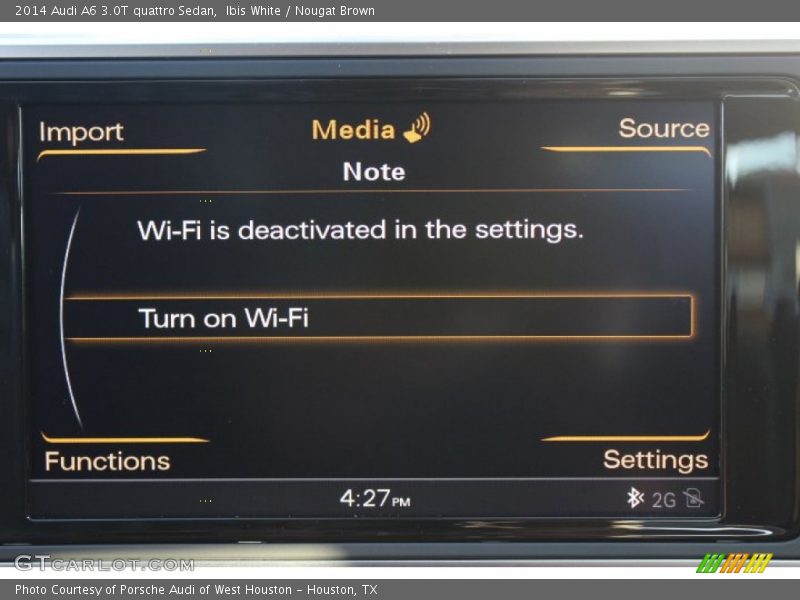 Ibis White / Nougat Brown 2014 Audi A6 3.0T quattro Sedan