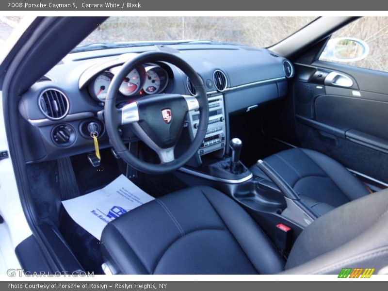 Carrara White / Black 2008 Porsche Cayman S