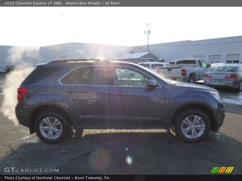 Atlantis Blue Metallic / Jet Black 2014 Chevrolet Equinox LT AWD