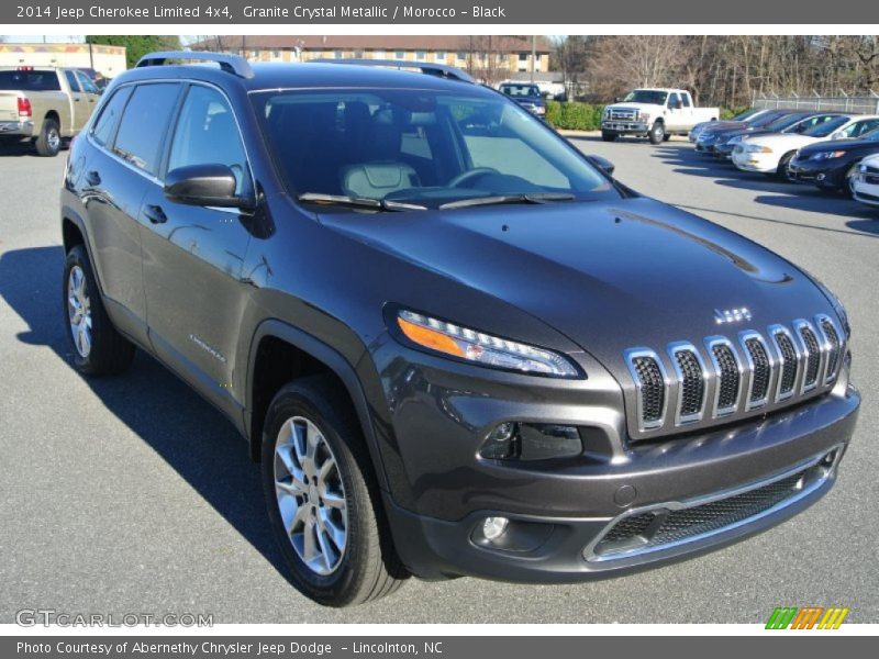 Granite Crystal Metallic / Morocco - Black 2014 Jeep Cherokee Limited 4x4