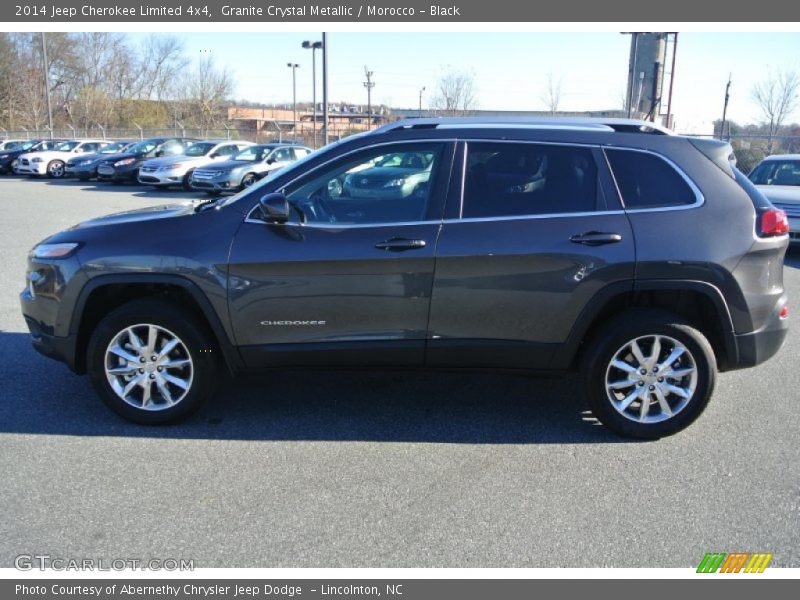 Granite Crystal Metallic / Morocco - Black 2014 Jeep Cherokee Limited 4x4