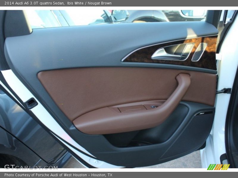 Ibis White / Nougat Brown 2014 Audi A6 3.0T quattro Sedan