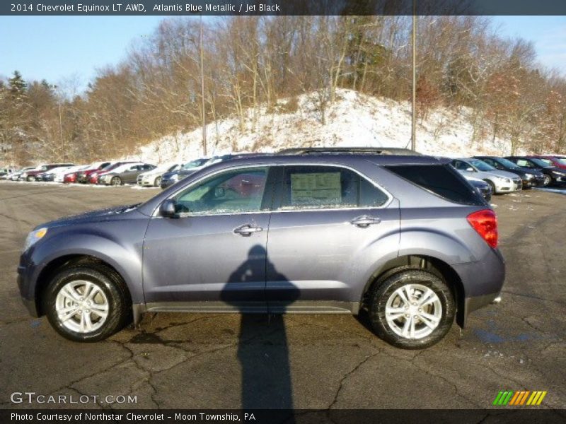 Atlantis Blue Metallic / Jet Black 2014 Chevrolet Equinox LT AWD