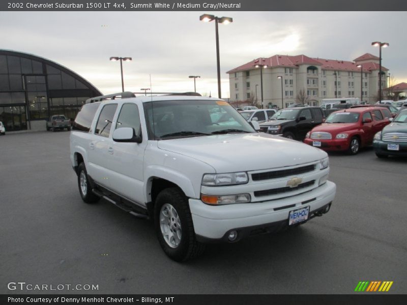Summit White / Medium Gray/Neutral 2002 Chevrolet Suburban 1500 LT 4x4
