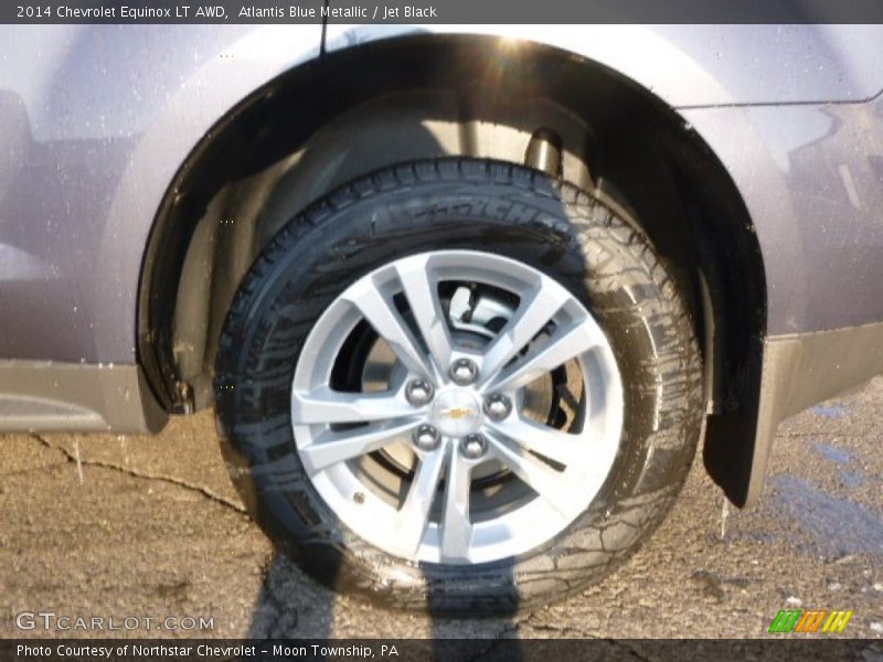 Atlantis Blue Metallic / Jet Black 2014 Chevrolet Equinox LT AWD