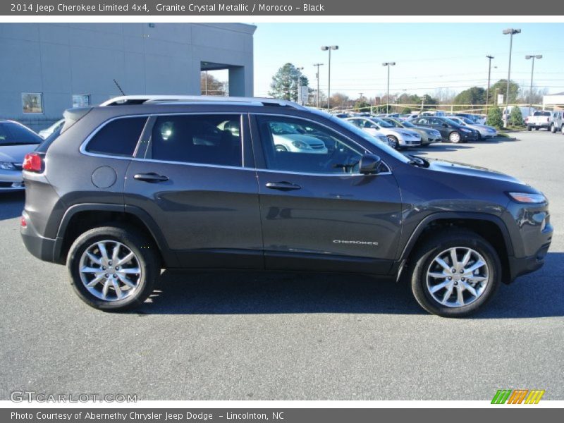 Granite Crystal Metallic / Morocco - Black 2014 Jeep Cherokee Limited 4x4