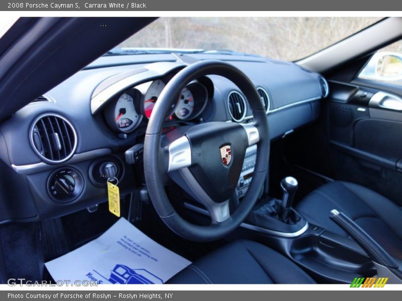 Carrara White / Black 2008 Porsche Cayman S