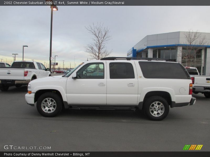 Summit White / Medium Gray/Neutral 2002 Chevrolet Suburban 1500 LT 4x4