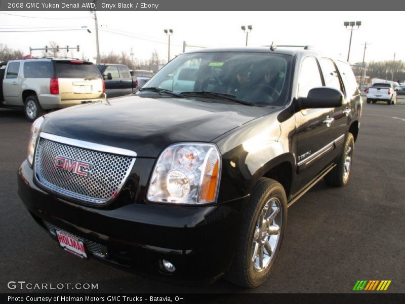 Onyx Black / Ebony 2008 GMC Yukon Denali AWD