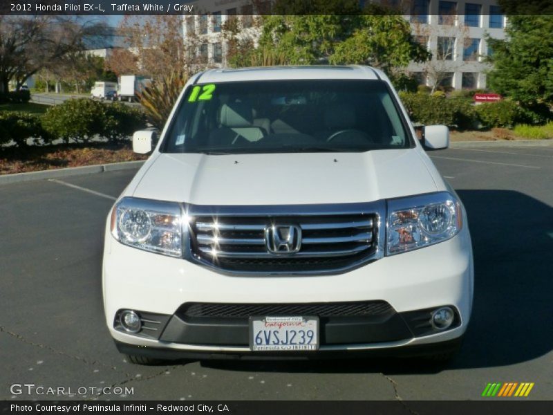 Taffeta White / Gray 2012 Honda Pilot EX-L