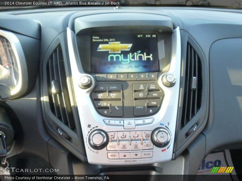 Atlantis Blue Metallic / Jet Black 2014 Chevrolet Equinox LT AWD