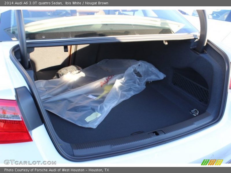 Ibis White / Nougat Brown 2014 Audi A6 3.0T quattro Sedan