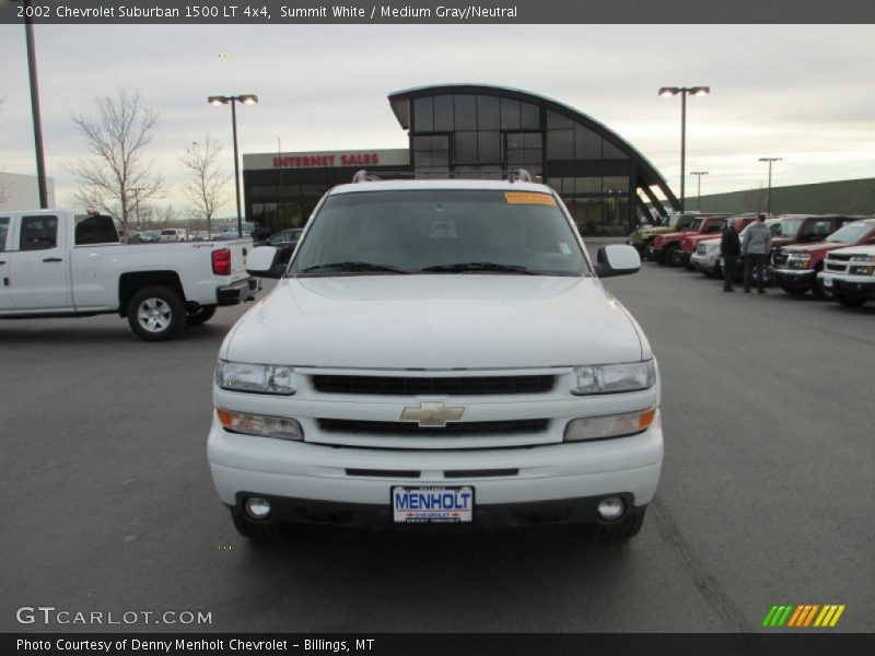 Summit White / Medium Gray/Neutral 2002 Chevrolet Suburban 1500 LT 4x4