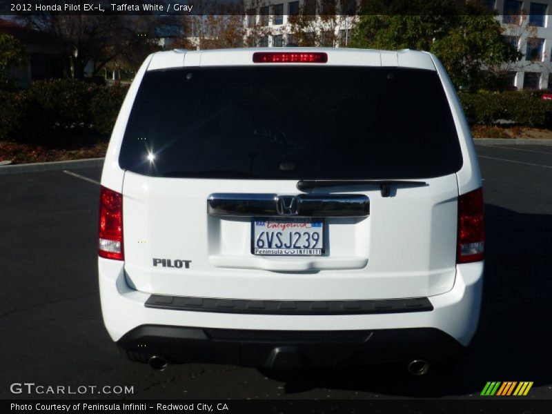 Taffeta White / Gray 2012 Honda Pilot EX-L