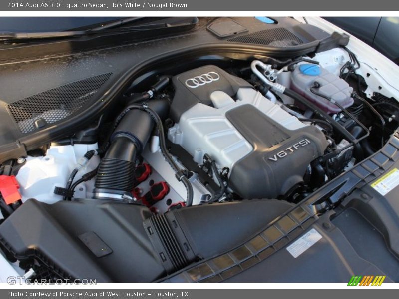 Ibis White / Nougat Brown 2014 Audi A6 3.0T quattro Sedan