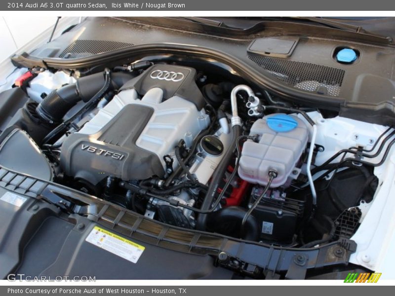 Ibis White / Nougat Brown 2014 Audi A6 3.0T quattro Sedan