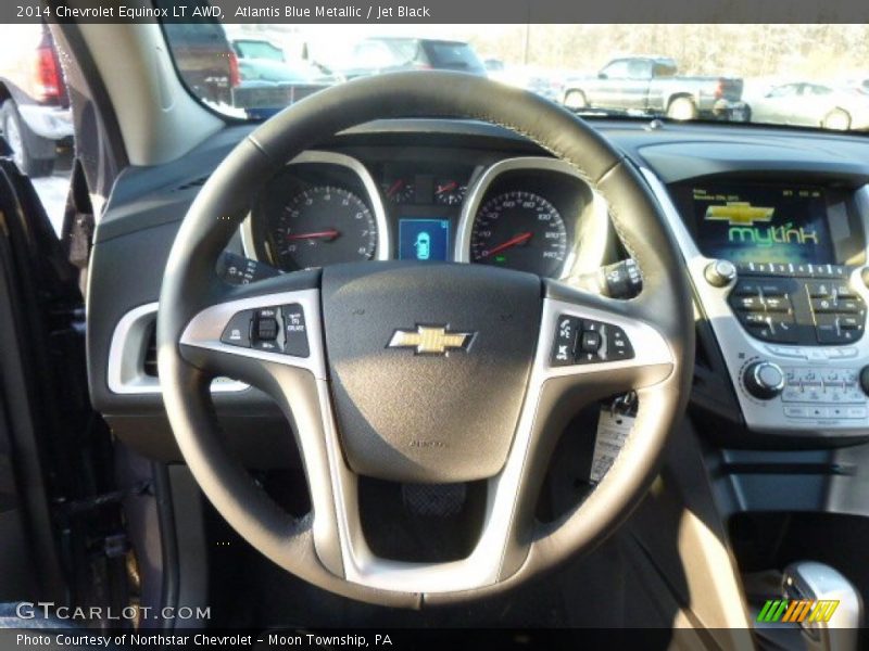 Atlantis Blue Metallic / Jet Black 2014 Chevrolet Equinox LT AWD