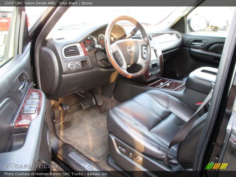 Onyx Black / Ebony 2008 GMC Yukon Denali AWD