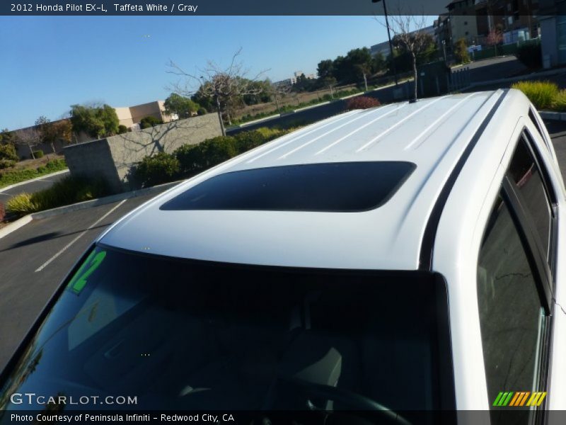 Taffeta White / Gray 2012 Honda Pilot EX-L
