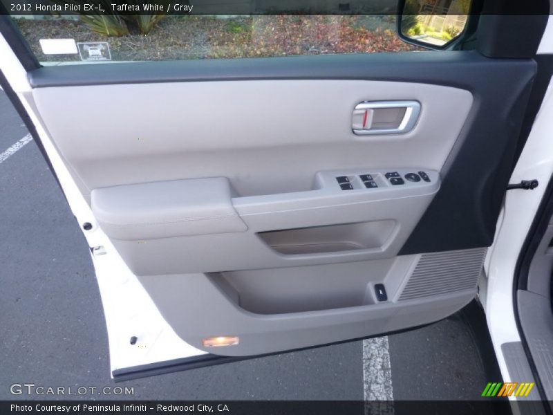 Taffeta White / Gray 2012 Honda Pilot EX-L