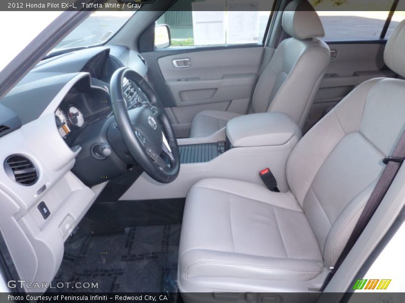 Taffeta White / Gray 2012 Honda Pilot EX-L