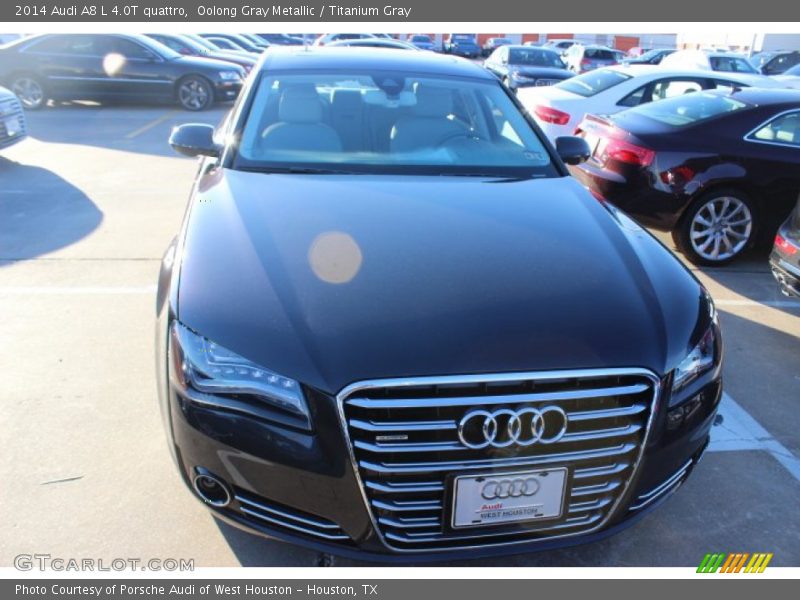 Oolong Gray Metallic / Titanium Gray 2014 Audi A8 L 4.0T quattro