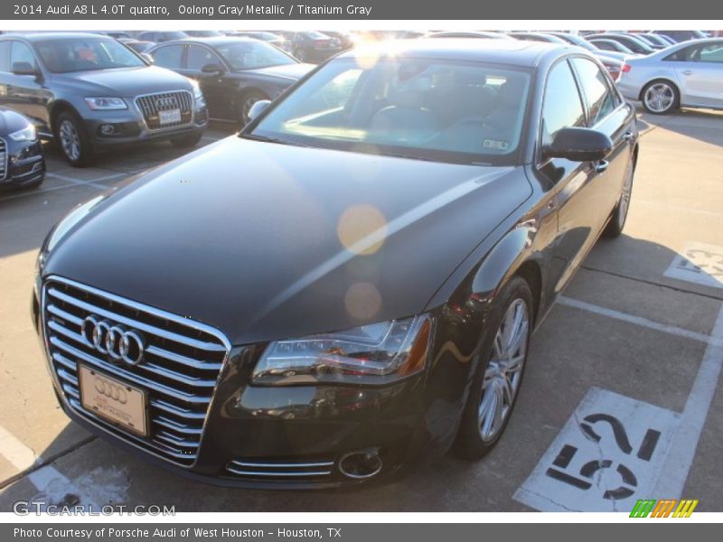 Oolong Gray Metallic / Titanium Gray 2014 Audi A8 L 4.0T quattro