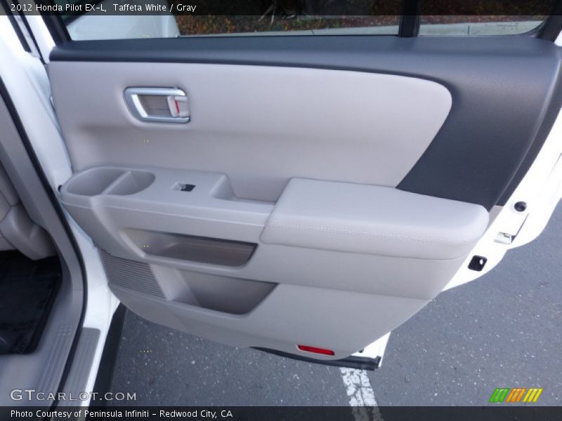 Taffeta White / Gray 2012 Honda Pilot EX-L