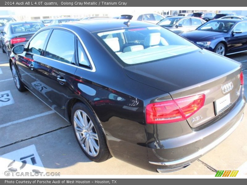 Oolong Gray Metallic / Titanium Gray 2014 Audi A8 L 4.0T quattro