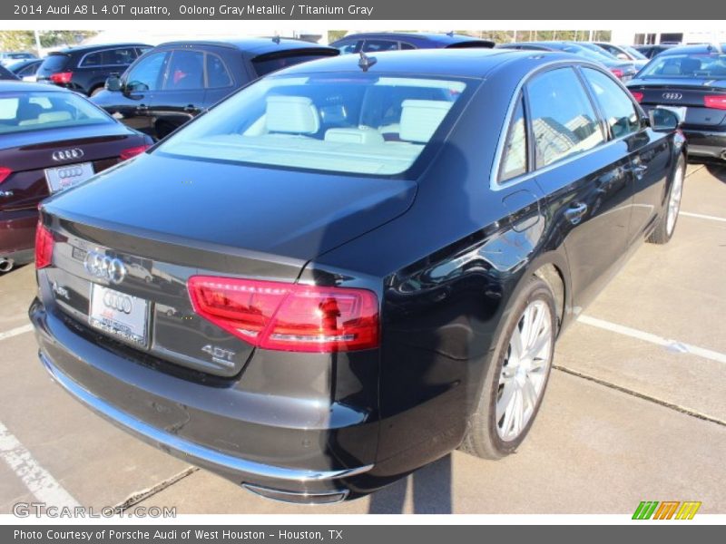 Oolong Gray Metallic / Titanium Gray 2014 Audi A8 L 4.0T quattro