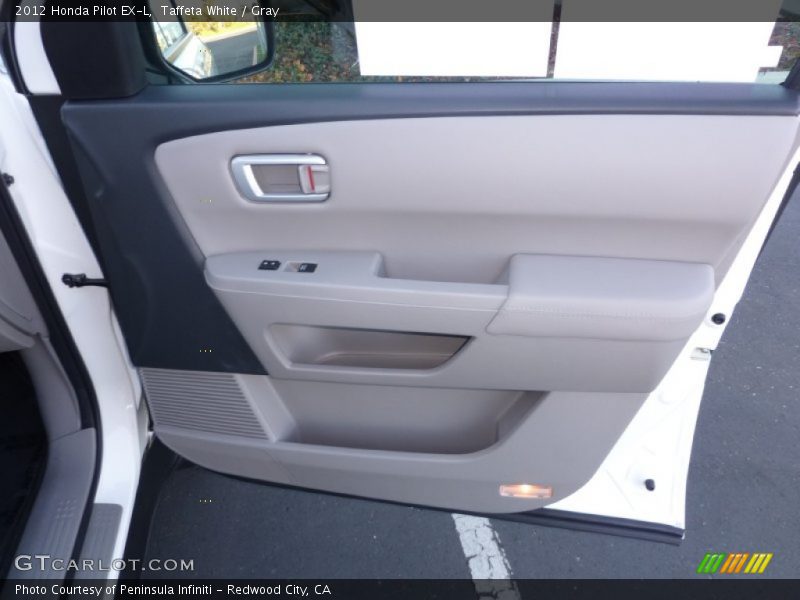 Taffeta White / Gray 2012 Honda Pilot EX-L