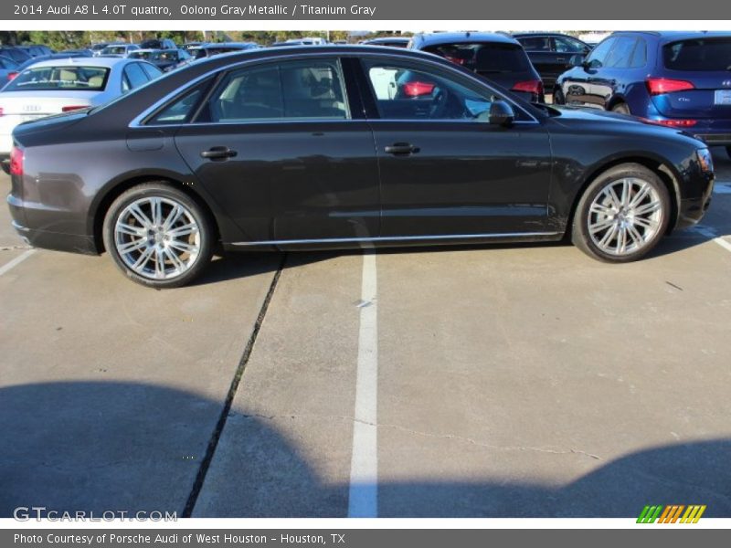 Oolong Gray Metallic / Titanium Gray 2014 Audi A8 L 4.0T quattro