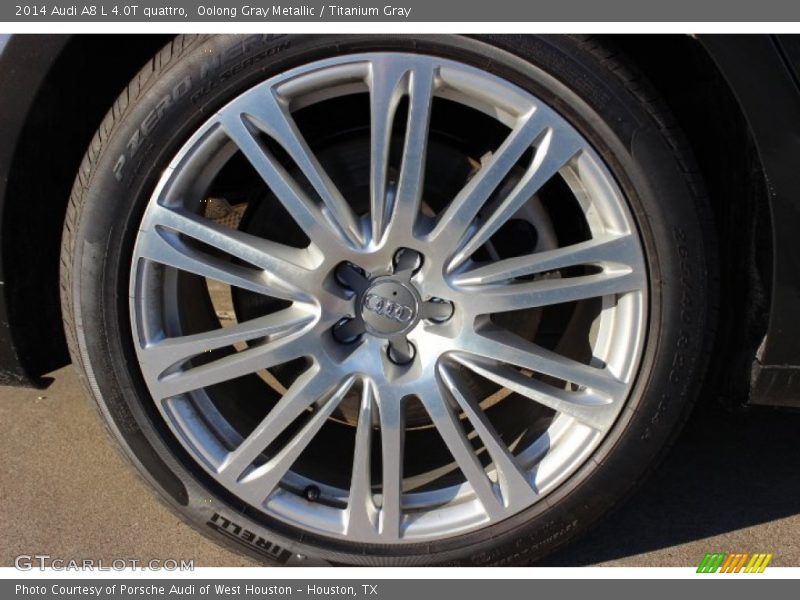 Oolong Gray Metallic / Titanium Gray 2014 Audi A8 L 4.0T quattro