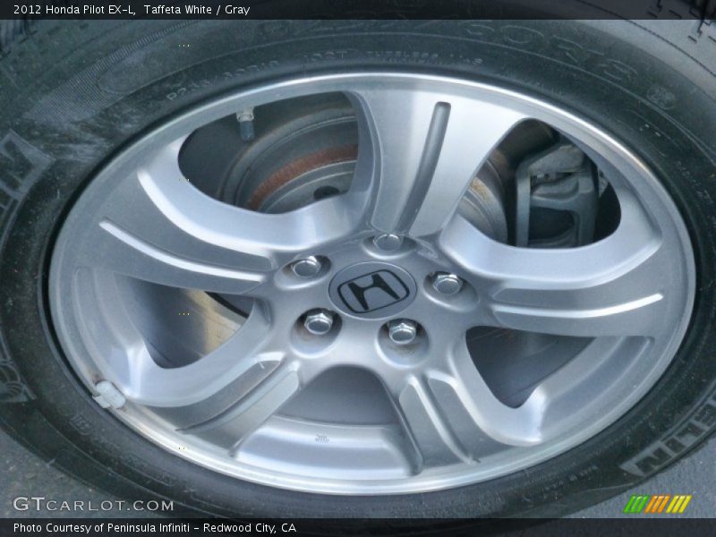 Taffeta White / Gray 2012 Honda Pilot EX-L