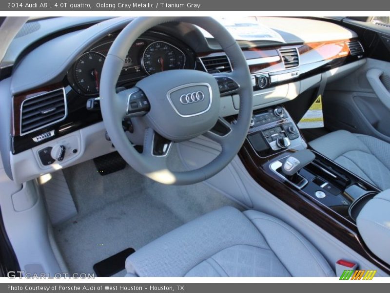 Oolong Gray Metallic / Titanium Gray 2014 Audi A8 L 4.0T quattro